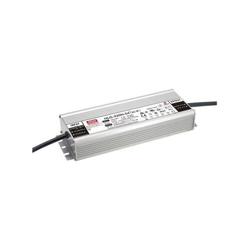 Драйвер 320Вт 24В для светодиодной ленты Meanwell HLG-320H-24 IP67 252х90х43.8мм VARTON HLG-320H-24 Драйвер 320Вт 24В для светодиодной ленты Meanwell HLG-320H-24 IP67 252х90х43.8мм VARTON HLG-320H-24