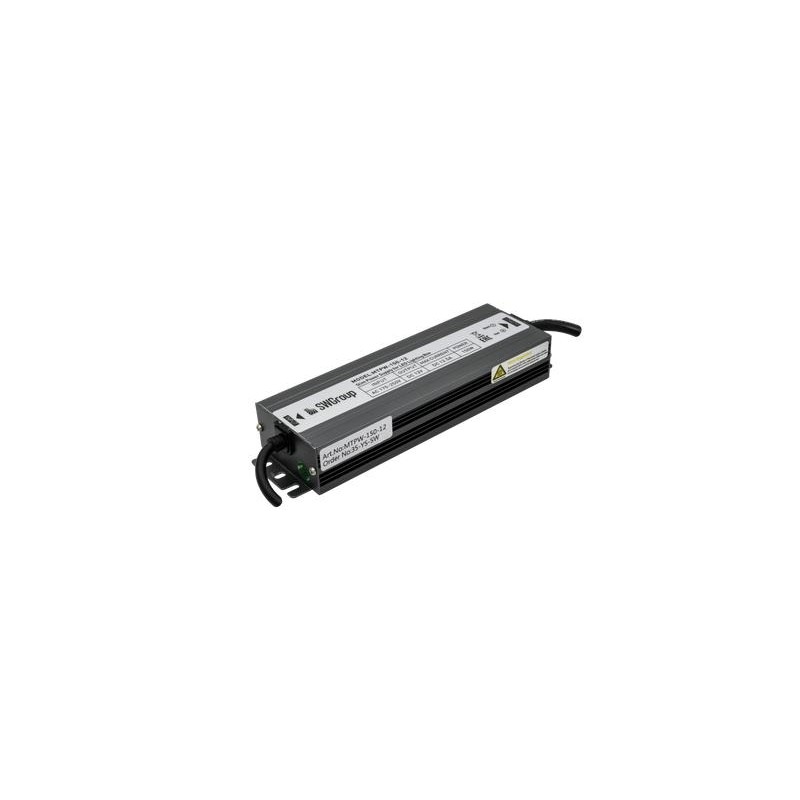Блок питания TPW MINI Al 150Вт 12В влагозащ. SWG Standard 00-00001275 Блок питания TPW MINI Al 150Вт 12В влагозащ. SWG Standard 00-00001275