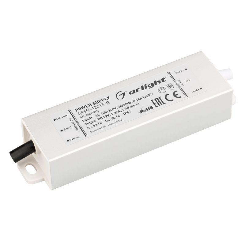 Блок питания ARPV-12015-B (12В 1.3В 15Вт) IP67 металл Arlight 022899(1) Блок питания ARPV-12015-B (12В 1.3В 15Вт) IP67 металл Arlight 022899(1)