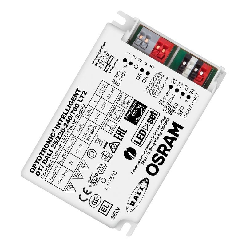 Аппарат пускорегулирующий электронный (ЭПРА) OTI DALI 25/220-240/700 LT2 DIM OSRAM 4052899488144 Аппарат пускорегулирующий электронный (ЭПРА) OTI DALI 25/220-240/700 LT2 DIM OSRAM 4052899488144