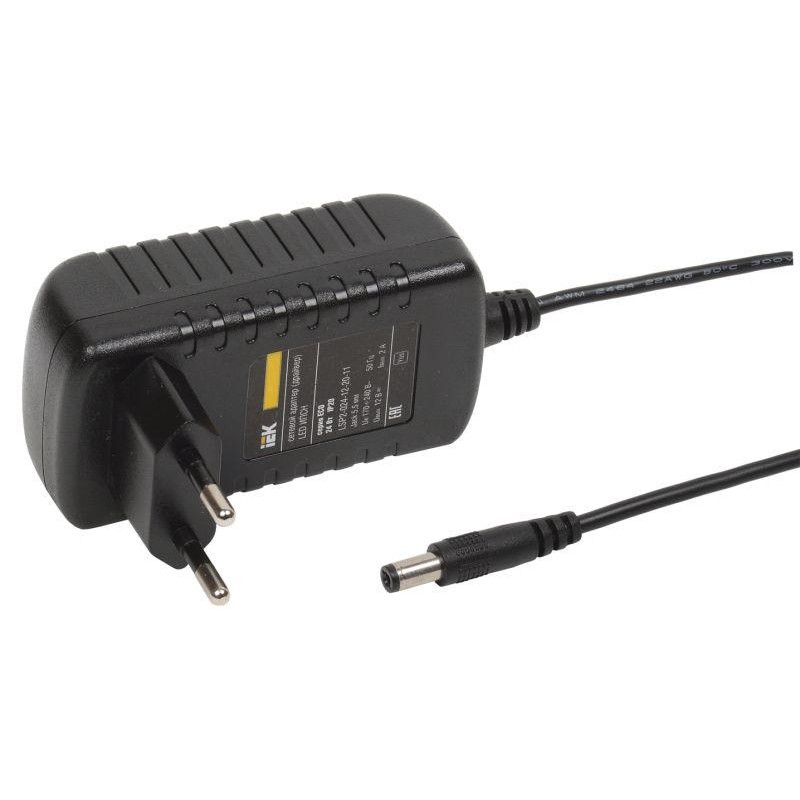 Драйвер LED ИПСН ECO 3528 24Вт 12В адаптер-JacK 5.5мм IP20 IEK LSP2-024-12-20-11 Драйвер LED ИПСН ECO 3528 24Вт 12В адаптер-JacK 5.5мм IP20 IEK LSP2-024-12-20-11