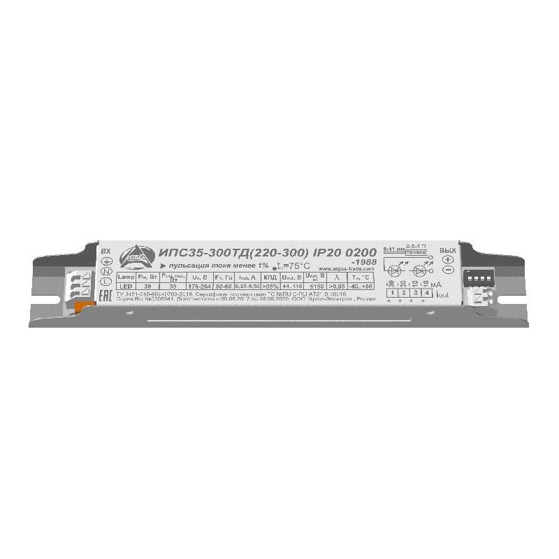 Источник питания ИПС 35-300ТД (220-300) IP20 0200 Аргос