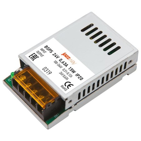 Блок питания для светодиодной ленты 15Вт 0.62А 24В IP20 BSPS метал. Pro JazzWay 5018457