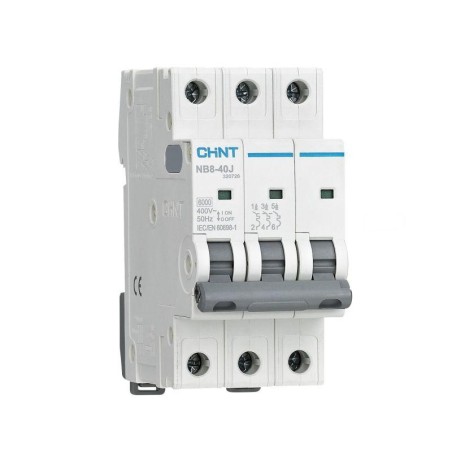 Выключатель автоматический 3п 1А 4.5кА NB8-40J х-ка D (R) CHINT 320727