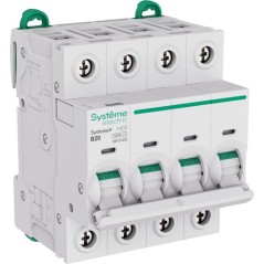Выключатель автоматический 4п B 20А 10кА Systeme9 400В SE S9F31420