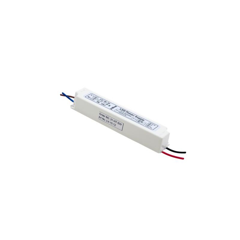 Блок питания для ленты LV-15-12 15Вт 12В IP67 пластик SWG Standard 00000000230 Блок питания для ленты LV-15-12 15Вт 12В IP67 пластик SWG Standard 00000000230
