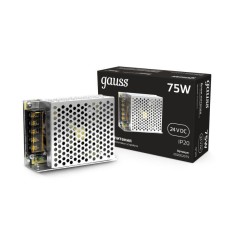 Блок питания для светодиодной ленты Black 75Вт 24В IP20 (драйвер) GAUSS 202002075