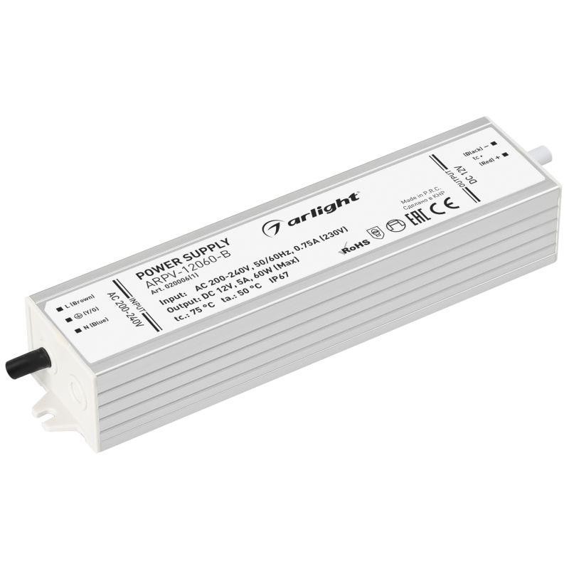 Блок питания ARPV-12060-B (12В 5.0А 60Вт) IP67 металл Arlight 020006(1) Блок питания ARPV-12060-B (12В 5.0А 60Вт) IP67 металл Arlight 020006(1)