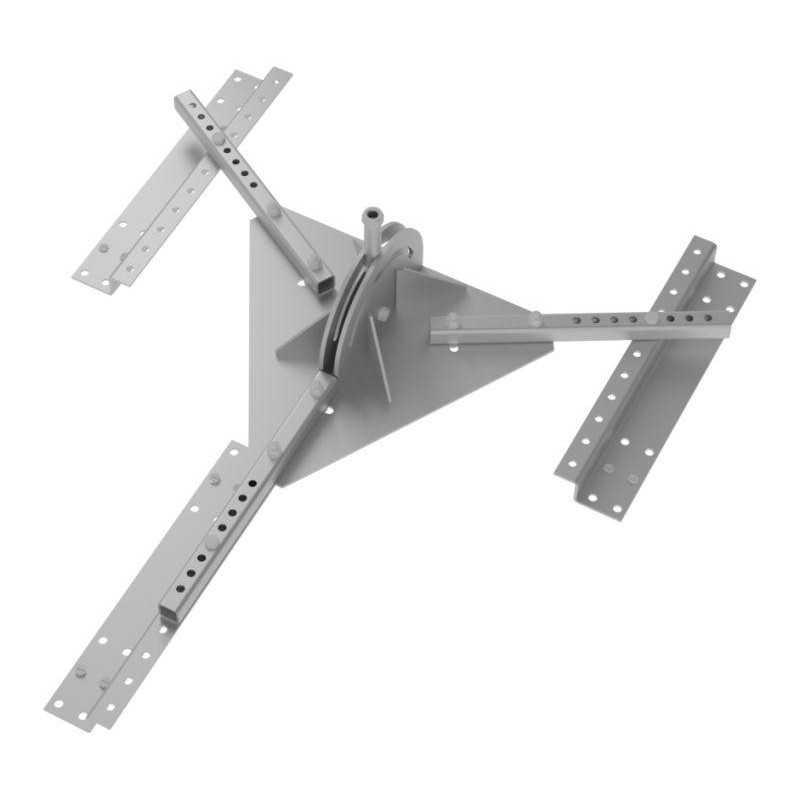 Основание для молниеприемника скатной кровли оцинк. сталь IEK ZML14D-3L-04 Основание для молниеприемника скатной кровли оцинк. сталь IEK ZML14D-3L-04