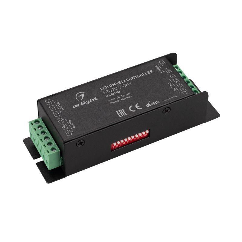 Декодер ARL-7022-DMX (12-24В 3х6А DMX512) (IP20 металл) Arlight 027153 Декодер ARL-7022-DMX (12-24В 3х6А DMX512) (IP20 металл) Arlight 027153