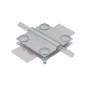 Соединитель крестообразный 2XS-D5-8-B30 INOX304 для прутка d5-8мм и полосы до 30мм с 2 пластинами нерж. сталь КМ MA0005