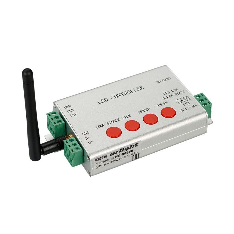 Контроллер HX-806SB (2048 pix 12-24В SD-card WiFi) Arlight 020914 Контроллер HX-806SB (2048 pix 12-24В SD-card WiFi) Arlight 020914