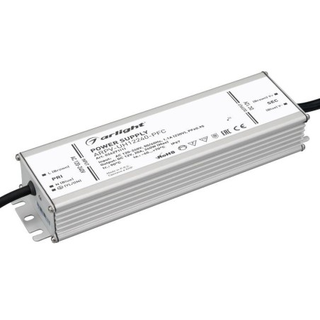 Блок питания ARPV-UH12240-PFC 12В 20.0А 240Вт IP67 металл Arlight 024271(1)