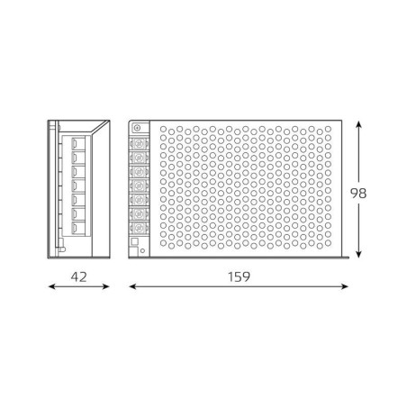 Блок питания для светодиодной ленты Basic 100Вт 12В IP20 (драйвер) GAUSS BT505