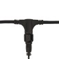 Гирлянда светодиодная "Светодиодный Дождь" 2х1.5м 360LED зел. 23Вт 230В IP67 постоян. свечение провод каучук черн. Neon-Night 23