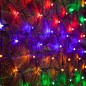 Гирлянда светодиодная "Сеть" 1х1.5м 160LED мультиколор 10Вт 220-240В IP65 с контроллером 8 режимов провод ПВХ черн. Neon-Night 2