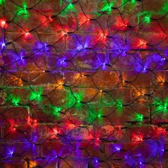 Гирлянда светодиодная "Сеть" 1х1.5м 160LED мультиколор 10Вт 220-240В IP65 с контроллером 8 режимов провод ПВХ черн. Neon-Night 2