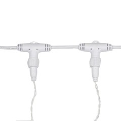 Гирлянда светодиодная "Светодиодный Дождь" 2х3м 600LED тепл. бел. 70Вт 230В IP65 постоян. свечение провод бел. (нужен шнур питан
