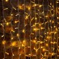 Гирлянда светодиодная "Светодиодный Дождь" 2х3м 600LED тепл. бел. 70Вт 230В IP65 постоян. свечение провод бел. (нужен шнур питан