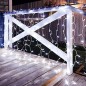Гирлянда светодиодная "Светодиодный Дождь" 2х1.5м 192LED бел. 78Вт 230В IP65 постоян. свечение провод прозр. Neon-Night 235-305- Гирлянда светодиодная "Светодиодный Дождь" 2х1.5м 192LED бел. 78Вт 230В IP65 постоян. свечение провод прозр. Neon-Night 235-305-