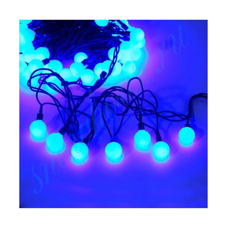 Гирлянда светодиодная "Шарики" 100LED син. 2.4см наружняя соединяемая до 3мод. SHLights 4690601004321 Гирлянда светодиодная "Шарики" 100LED син. 2.4см наружняя соединяемая до 3мод. SHLights 4690601004321