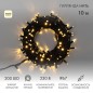 Гирлянда модульная светодиодная "Дюраплей LED" 10м 200LED тепл. бел. 18Вт 230В IP67 эффект мерцания провод каучук черн. (нужен ш