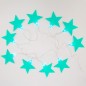 Гирлянда светодиодная "Звездопад" 2.25м 10LED бирюз. бел. 0.1Вт IP20 провод ПВХ прозр. элементы питания 2хAA (не в компл.) Neon-