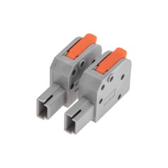 Клемма СМК 222-421R проходная разъемная 1 полюс сер. 0.2-2.5/4кв.мм Rexant 07-5261