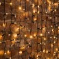 Гирлянда светодиодная "Дождь" 2х6м 768LED тепл. бел. 70Вт 230В IP65 постоян. свечение провод черн. Neon-Night 235-376