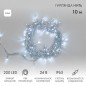 Гирлянда светодиодная "Нить" 10м 200LED бел. 24В IP65 эффект мерцания провод ПВХ прозр. соединяется нужен трансформатор 531-100/ Гирлянда светодиодная "Нить" 10м 200LED бел. 24В IP65 эффект мерцания провод ПВХ прозр. соединяется нужен трансформатор 531-100/