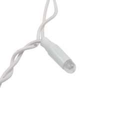 Гирлянда светодиодная "Дождь" 2х6м 768LED тепл. бел. 70Вт 230В IP65 эффект мерцания провод бел. (партия 2020 - 768LED) Neon-Nigh