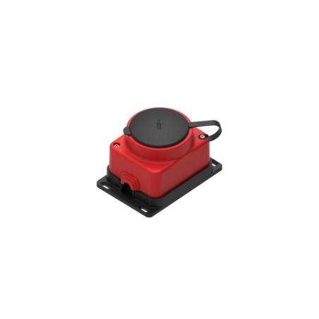 Розетка MultiSet 2К+З откр. установки 16А 250В IP44 каучук красн. SE MST4403RD