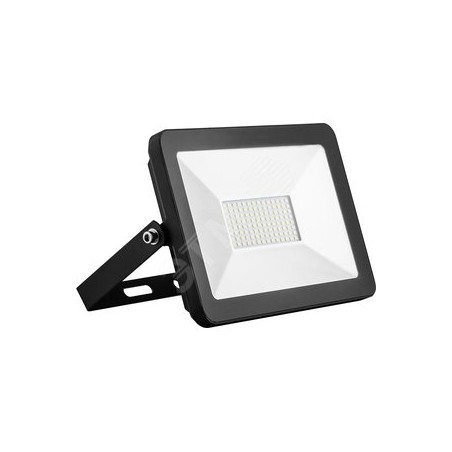 Прожектор светодиодный, 2835 SMD, 50W 6400K AC220V/50Hz IP65, черный в компактном корпусе, SFL90-50