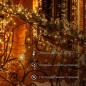 Гирлянда модульная светодиодная "Дюраплей LED" 10м 200LED бел. 18Вт 230В IP67 эффект мерцания провод каучук черн. (нужен шнур пи