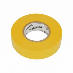 Изолента ПВХ профессиональная 0.18х19мм 20м желт. Kranz KR-09-2802