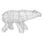Фигура объемная "Полярный медведь" 210х10см 1500LED бел. 108Вт IP65 Neon-Night 501-231