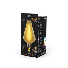 Лампа светодиодная филаментная Black Filament 8.5Вт Vase золотая 2000К тепл. бел. E27 660лм GAUSS 180802105