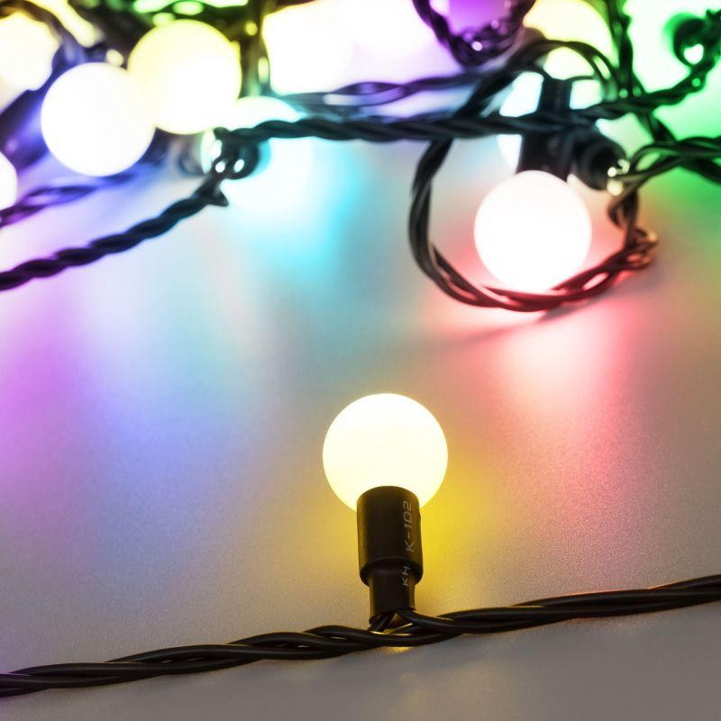 Гирлянда светодиодная ARD-BALL-PRO-D23-10000-BLACK-80LED RGB (230В 7Вт) (IP65) Ardecoled 025622 Гирлянда светодиодная ARD-BALL-PRO-D23-10000-BLACK-80LED RGB (230В 7Вт) (IP65) Ardecoled 025622