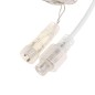 Гирлянда светодиодная "Айсикл" (бахрома) 10х0.6м 238LED тепл. бел. 5.1Вт 230В IP44 эффект мерцания провод прозр. Neon-Night 255-