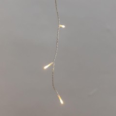 Гирлянда светодиодная "Айсикл" (бахрома) 10х0.6м 238LED тепл. бел. 5.1Вт 230В IP44 эффект мерцания провод прозр. Neon-Night 255-