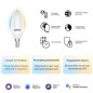 Лампа светодиодная умная Smart Home 5Вт свеча 2700-6500К E14 470лм измен. цветов. темпер.+ диммир. управление по Wi-Fi GAUSS 111