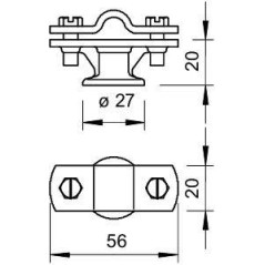Держатель проволоки d8-10мм с перемыч. 113 B-MS-HD 8-10 OBO 5230365
