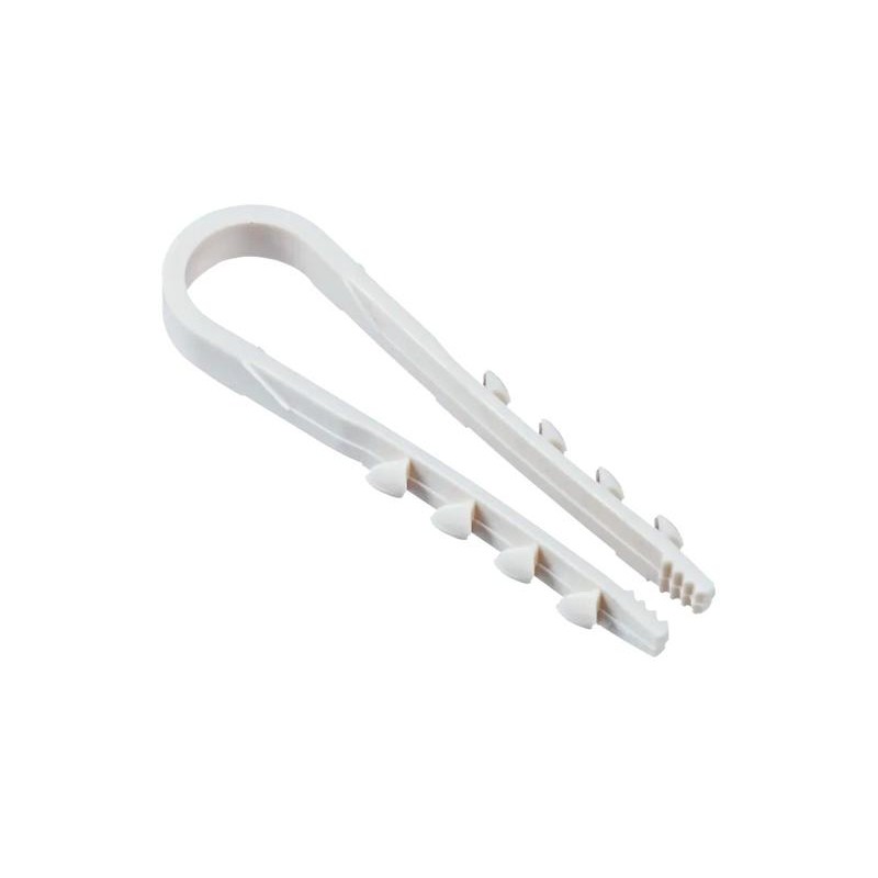 Дюбель-хомут для круглого кабеля PCD-R 11-18-55-100WH PA6.6 Jazzway (уп.100шт) 5054806