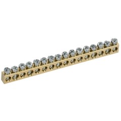 Шина нулевая сечение 6х9 16 отв. TEKFOR IEKTF-KP00D-SN-16