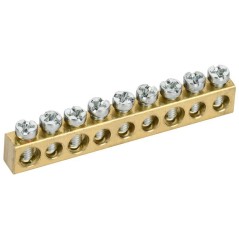 Шина нулевая сечение 6х9 9 отв. TEKFOR IEKTF-KP00D-SN-09