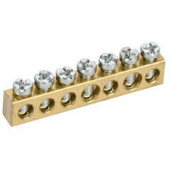 Шина нулевая сечение 6х9 7 отв. TEKFOR IEKTF-KP00D-SN-07