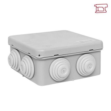 Коробка уравнивания потенциалов КУП-030-031 с крышкой наружная (85х85х40) для прямого монтажа 8 мембр. вводов сер. IP55 EKF plc-