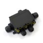 Коробка распределительная ОП с откидной крышкой 131х95х37 5-вводная IP68 ПА66 40А 450В d3.5-12мм черн. Промрукав Промрукав PR08.