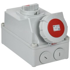 Розетка с мех. блокировкой 63А-6ч 380В 3P+PE ССИ-834 IP67 IEK PSR12-063-4-5-67