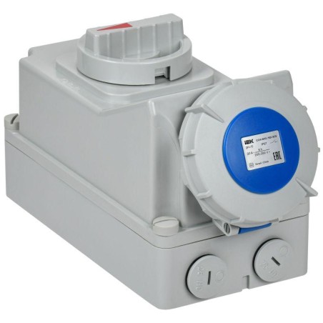 Розетка с мех. блокировкой 32А-6ч 220В 2P+PE ССИ-823 IP67 IEK PSR11-032-3-5-67